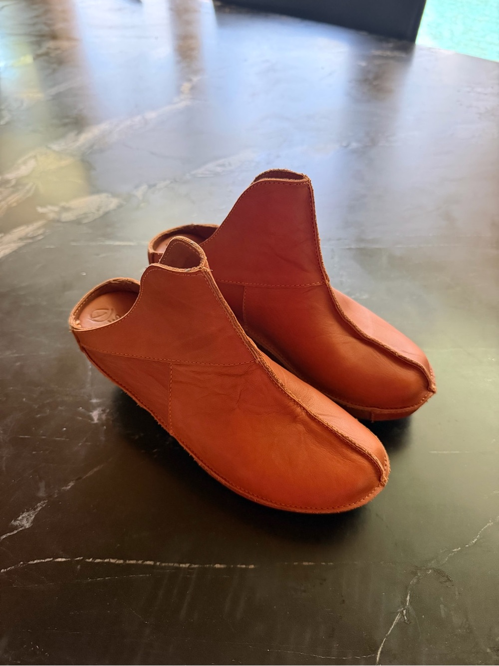 Sergio Tomani Florida Brown Leather Clogs Size 36 Slip-On Shoes